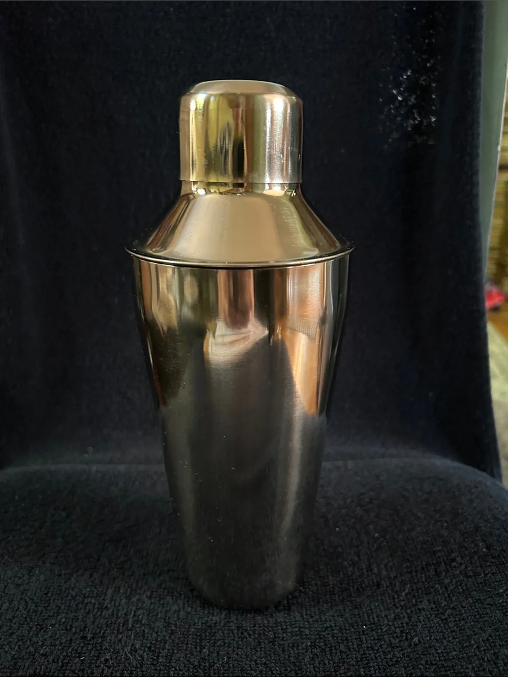 Sleek High Shine Stainless Steel Cocktail Shaker